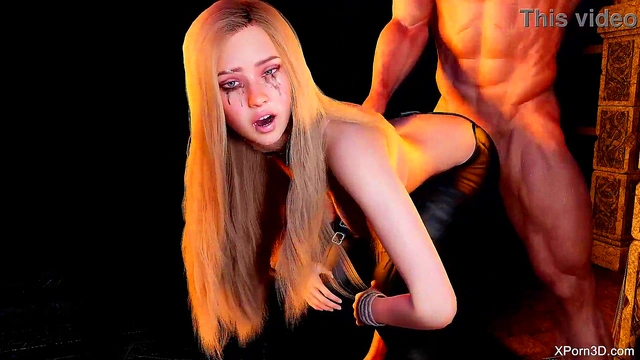 3D Porn Blonde Teen fucking anal sex Teaser