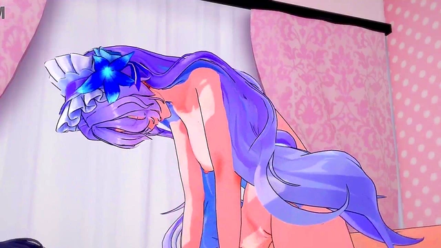 Wuthering waves hentai - Horny Cantarella fucks Rover 69 - anime game 3d sex