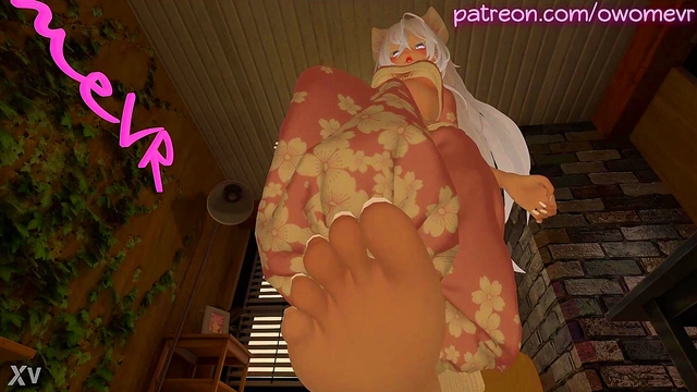 Worship my Feet while I Masturbate - [foot Fetish'VRchat Erp'3D Hentai'ASMR'POV] Trailer