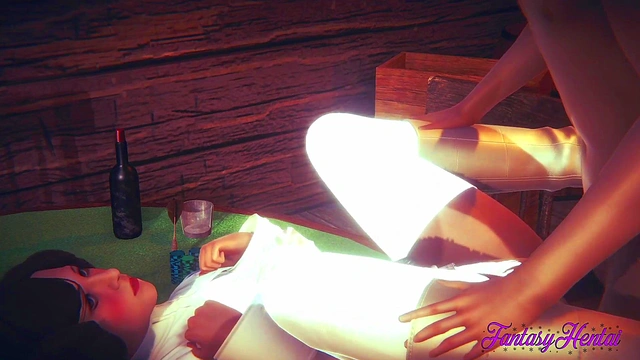 Star Wars Hentai 3D - Leia fingering and fucked with creampie in her pussy