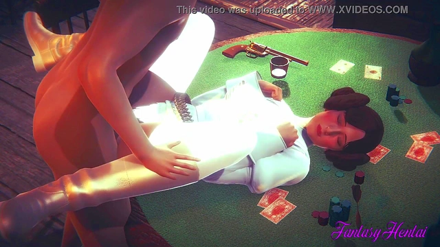 Star Wars Hentai 3D - Leia fingering and fucked with creampie in her pussy