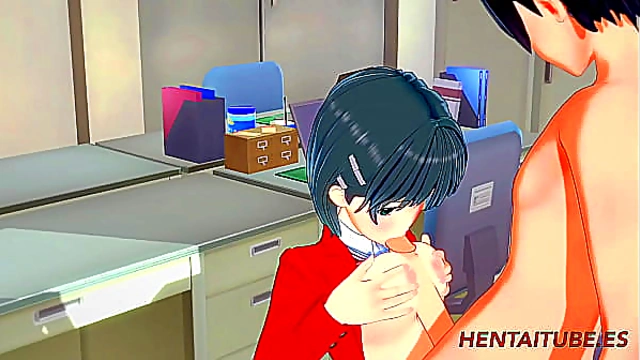 Art Online - Kirito x Naoha Boobjob Fuck in a table with crempie - Hentai 3D