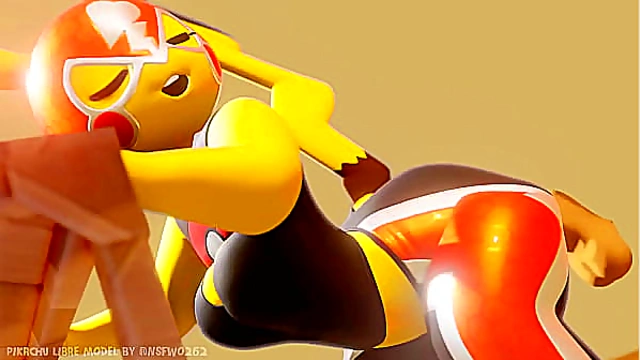 Pikachu Libre Getting Fucked Doggystyle (Multiple Angles)