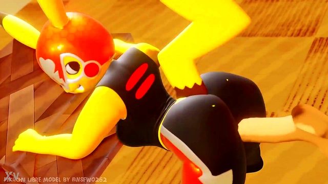 Pikachu Libre Getting Fucked Doggystyle (Multiple Angles)