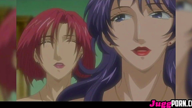 When he finds the MILF naked and with a toy in her wet pussy his cock gets hard and he