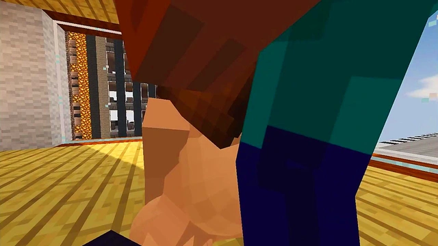 Fucking MILF's juicy pussy / Minecraft Jenny mod