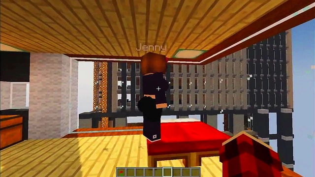 Fucking MILF's juicy pussy / Minecraft Jenny mod