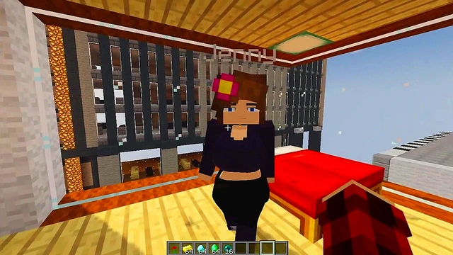Fucking MILF's juicy pussy / Minecraft Jenny mod