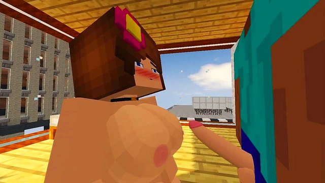 Fucking MILF's juicy pussy / Minecraft Jenny mod