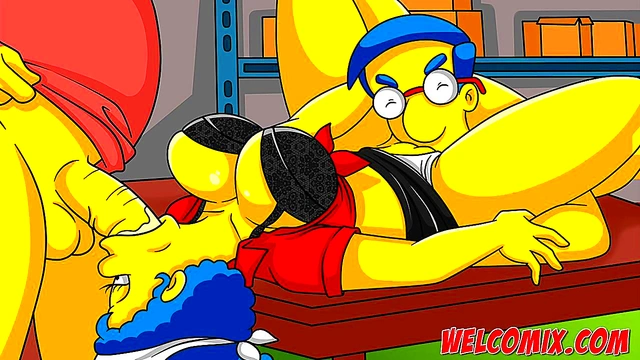 Margy is a hot maid! The hot cleaning lady - The Simptoons Hentai