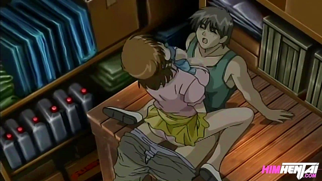 I fuck the secretary in the warehouse - Hentai uncensored