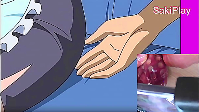 Reacting Touch the maid in the living room and she gets horny - Hentai Saki Play