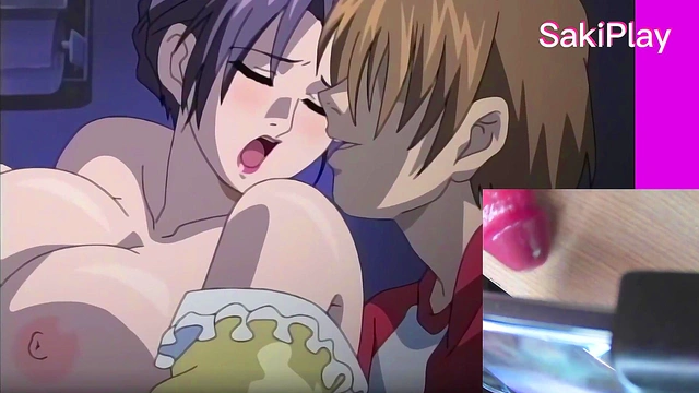 Reacting Touch the maid in the living room and she gets horny - Hentai Saki Play