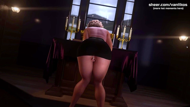 Busty MILF Step Mom With A Big Ass Twerks For Step Son In Public Gym