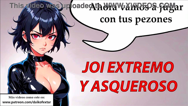 JOI extreme and disgusting hentai in Spanish