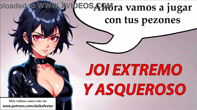 JOI extreme and disgusting hentai in Spanish
