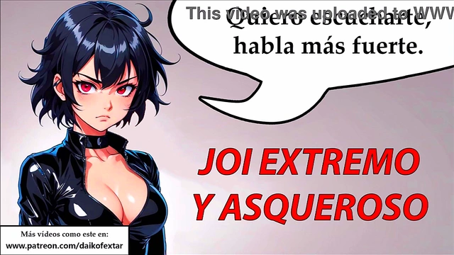 JOI extreme and disgusting hentai in Spanish