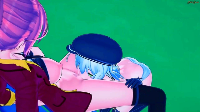 Altina Orion gets her pussy eaten out by classmate Juna Crawford before tribbing - Trails