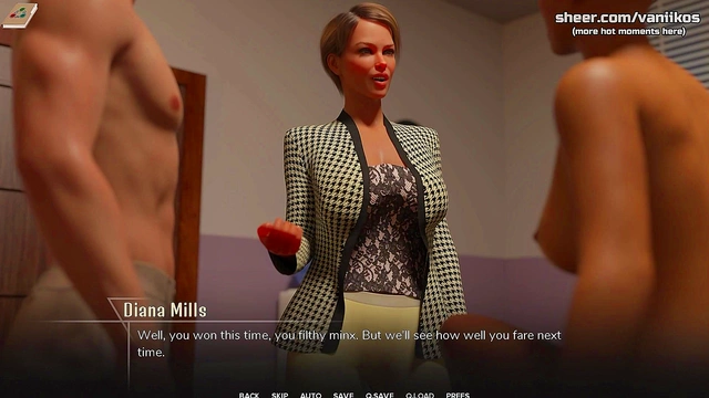 Short Hair Black Ebony MILF Teacher With A Hot Ass Fucks A Big Young Cock At College She