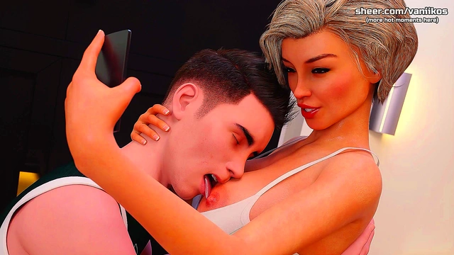 Hot MILF Teacher Brings 18yo Boy Home Face Fuck'Anal And Pussy Creampie