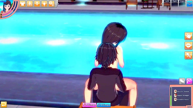 Swim Team Captain Grace Spoils Cock By Her Home Pool Hentai