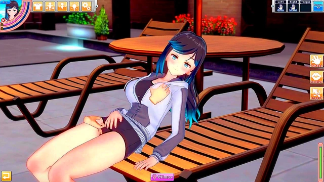 Swim Team Captain Grace Spoils Cock By Her Home Pool Hentai