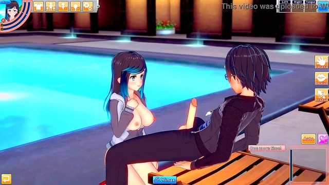 Swim Team Captain Grace Spoils Cock By Her Home Pool Hentai