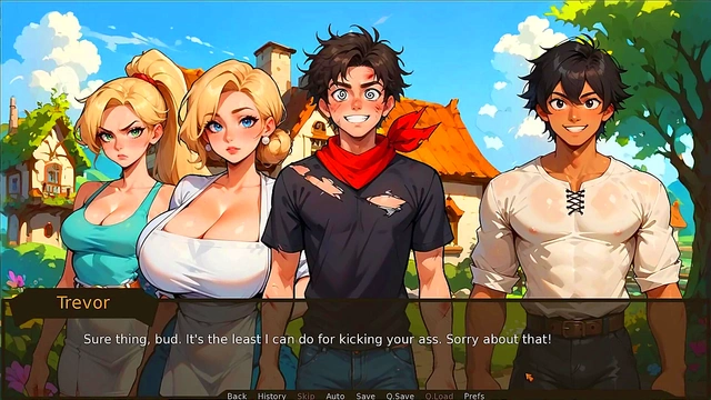 Farmer Kink [ TABOO Hentai Game ] Ep5 accidental BONER with a MILF and my step SISTER !