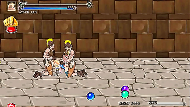 Cute blonde hentai having sex with men in Iris in wond new hentai gameplay