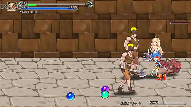 Cute blonde hentai having sex with men in Iris in wond new hentai gameplay