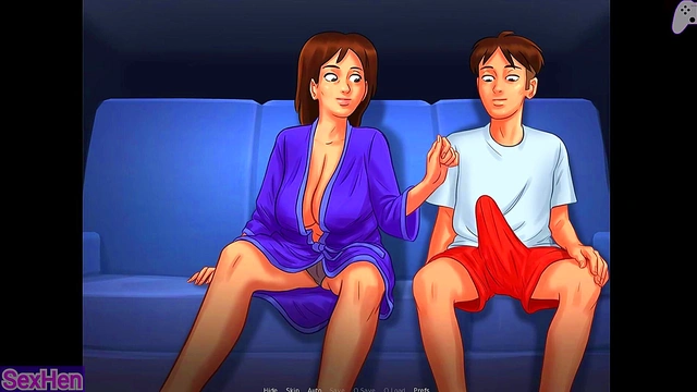 I cummed inside her! The Milf can't resist my long cock and lets me fuck her missionary