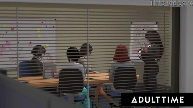 CUSTOMER SERVICE - Huge Tits Futanari Babe Creampies Boss With Her Big Cock To Save Her