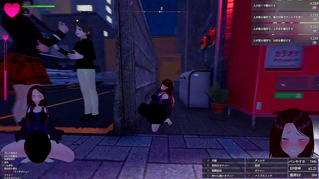 [Play video 009] A futanari with a penis in a swimsuit goes wild at a laundromat in the