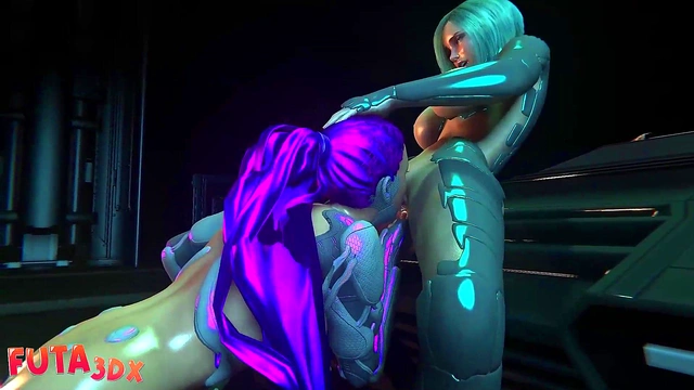 Futa3dx - Futanari Cyberpunk Big Tittied Babe Fucked By Her Big Dicked Friend