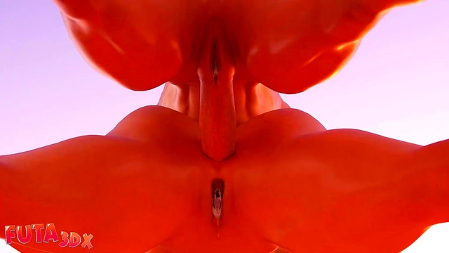 Futa3dx - Big Dicked Futanari Trainer Babe Fucks Blonde Hard