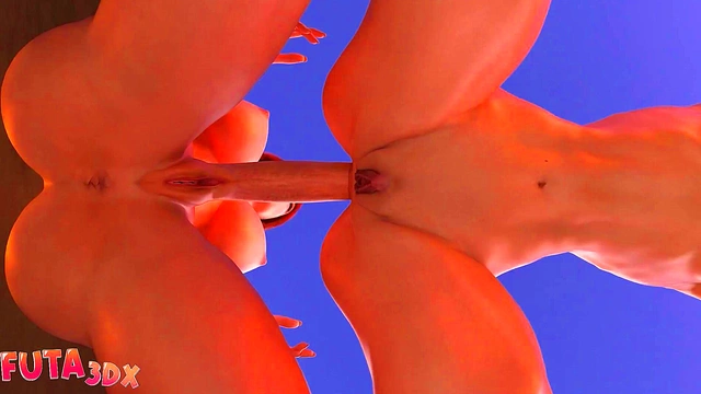 Futa3dx - Big Dicked Futanari Trainer Babe Fucks Blonde Hard