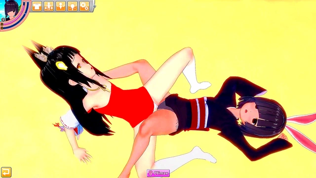 Azur Lane Hentai'Nagato And Shiranui Senually Play With Eachother Until They Both Cum