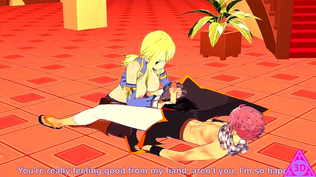Lucy Natsu Fairy Tail hentai videos blowjob handjob horny and cumshot gameplay porn uncensored... Thereal3dstories..