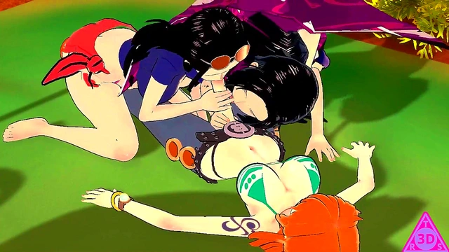 KOIKATSU'Nami Boa Hancock Nico Robin ONEPIECE hentai videos have sex blowjob handjob