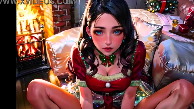 Girls wishing you a Merry Christmas (with pussy masturbation ASMR sound!) Uncensored