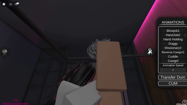 Roblox slut parties a little too hard with me