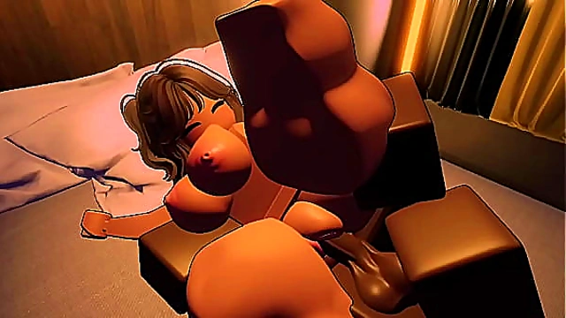 Roughed down by his HUGE BBC~ (BLACKED ROBLOX)