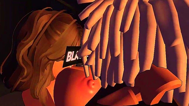 Roughed down by his HUGE BBC~ (BLACKED ROBLOX)