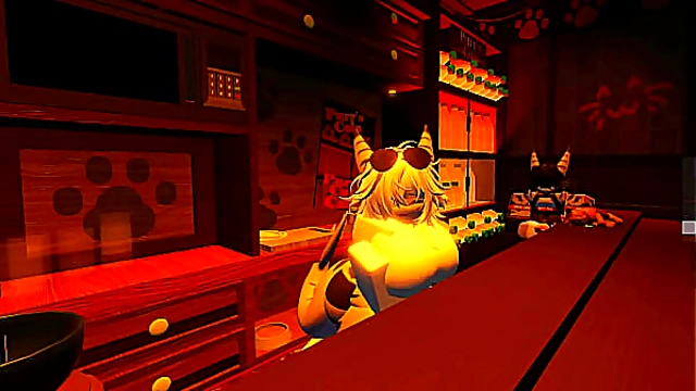 Shark Girl having a good time with uhhhh herself???