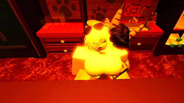 Shark Girl having a good time with uhhhh herself???