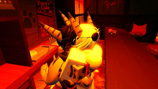 Shark Girl having a good time with uhhhh herself???