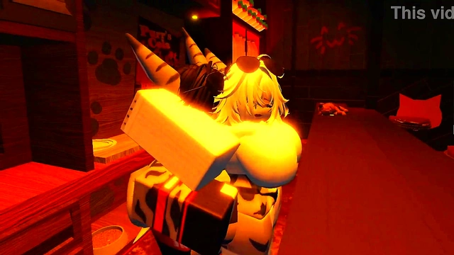 Shark Girl having a good time with uhhhh herself???