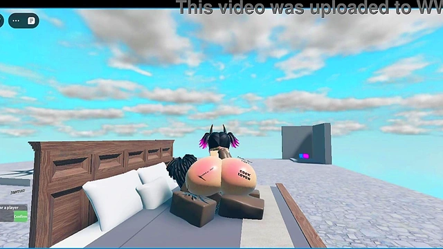 White slut gets fucked by a BBC (ROBLOX)