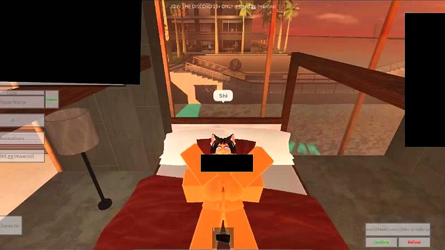 Getting fucked on the hidden side of Roblox