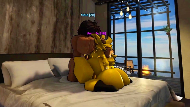 Fucking randoms girls in Roblox condos Ep 1: The Noobie Slut